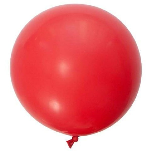 3 Globos Gigantes Esféricos Numero 24 Color Rojo Payaso Globos Payaso Globo Esfera Gigante #24