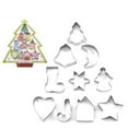 thumbnail image 6 of Christmas Stainless Steel Molds 10Pcs Christmas Molds Cake Molds DIY Baking Tools Cutters Christmas Decor Party Gifts, 6 of 9