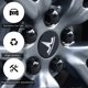 thumbnail image 3 of 4 Tapas Centrales de Rueda para Mercedes Benz, Tapas de Cubo de Rueda de Coche ABS de 75 mm/2.95" (Plata), 3 of 5