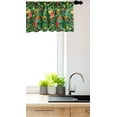 thumbnail image 3 of Ambesonne Christmas Window Valance, Xmas Accessories Pine, 54" X 12", Dark Green Brown and Red, 3 of 3