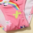thumbnail image 5 of GYRATEDREAM Girls Two Pieces Swimsuit 2-6Y Toddler Float Rash Guard Bikini Skirt Bathing Suit, 5 of 7