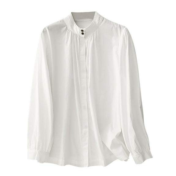 Kovlvoll Womens Tops Cotton Soft Comfy Long Sleeve Solid Color Casual Lightweight T-Shirts