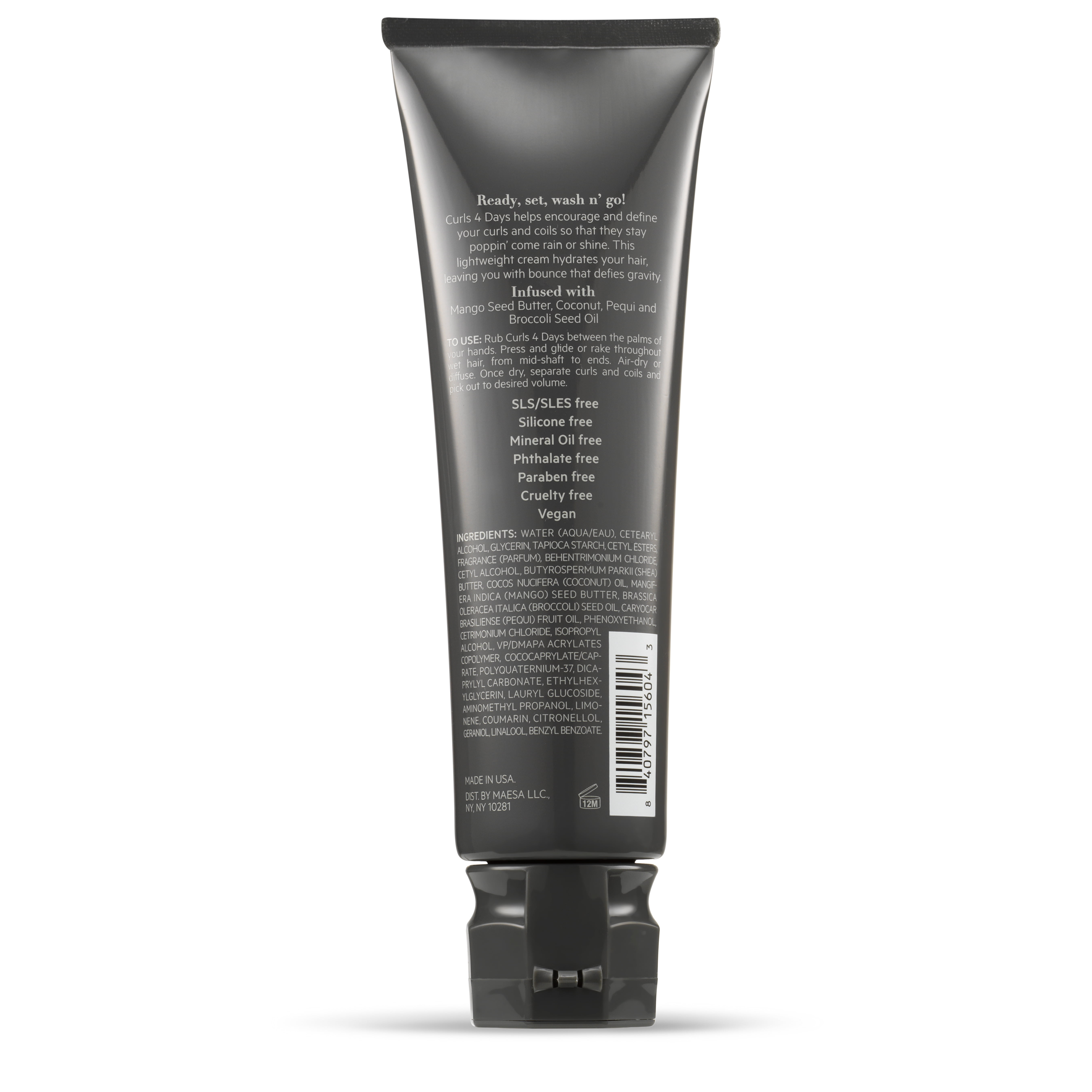 TPH BY TARAJI Travel Size Curls 4 Days Curl Defining Curl Cream with Coconut Oil & Mango Seed Butter for Coily & Curly Hair, 3 fl. oz.