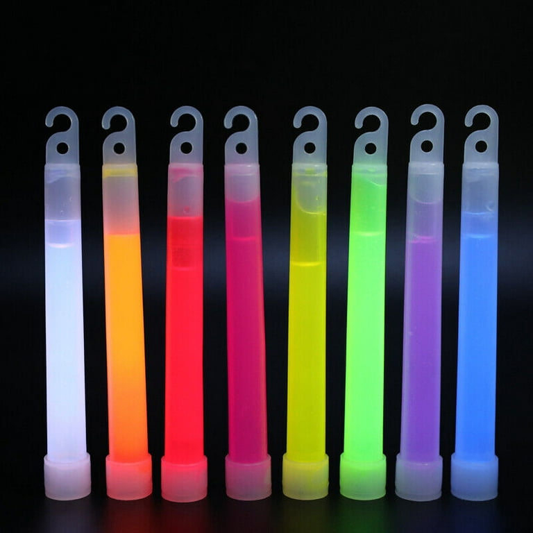 GCP Products 24X Ultra Bright 6In Large Glow Sticks Bulk - Chem Light  Sticks 20 Hr Duration