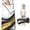 Grey and Gold Marble Pattern, variant on Black and Gold Marble Pattern Teens Toddler Nap Mat with Pillow, Sleeping Mat Bag for Preschool Daycare 59"x22"