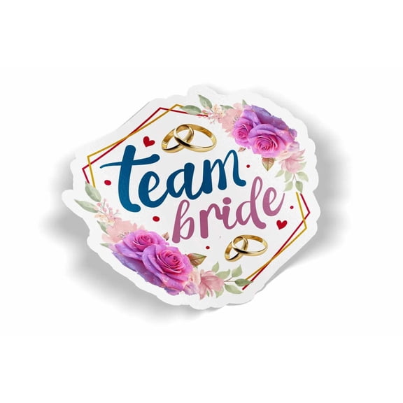 Team Bride Waterproof Sticker