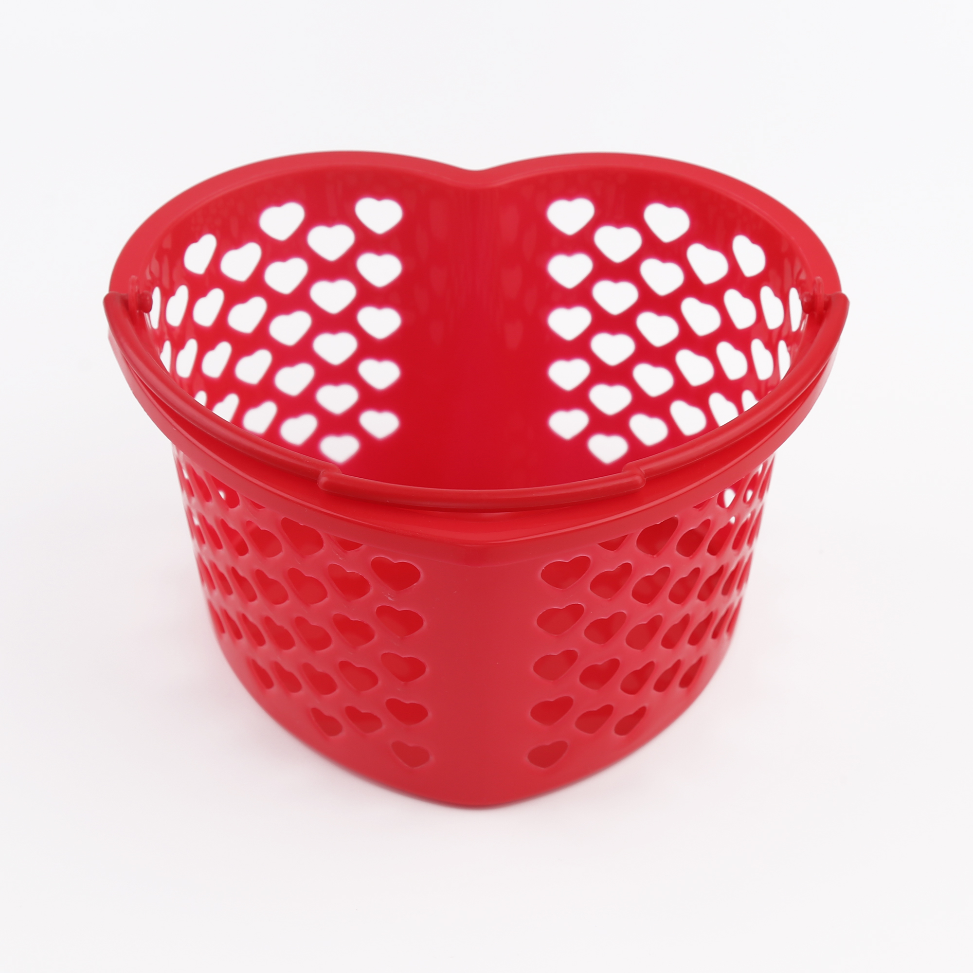 Way to Celebrate Valentine's Day Heart Basket, Red