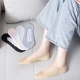 thumbnail image 5 of No Show Liner Socks for Women, Low Cut Cotton Nylon Boat Invisible Hidden Sock, Non Slip Footies for Flats, Loafers, Sneakers, Breathable Lightweight Daily Wear White, 5 of 8