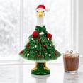thumbnail image 3 of SUORE Christmas Tree Porch Goose Outfit, Lawn Goose Statue Xmas Tree Costume, Green Christmas Garden Goose Clothes Dress for 23" High Statue Xmas Holiday Patio Yard Decor, 3 of 6