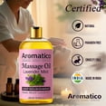 thumbnail image 6 of AROMATICO Lavender Mint Massage Oil with Sesame, Almond & Jojoba Oils. Non-Sticky, Safe & Natural Ingredients – 10 Fl Oz, 6 of 7