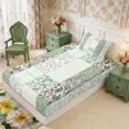 thumbnail image 2 of Manfei Hippie Paisley Twin Fitted Sheet 2 Pieces,Minimalist Stripes Checkered Bedding,1 Fitted Sheet and 1 Pillowcase, 2 of 4