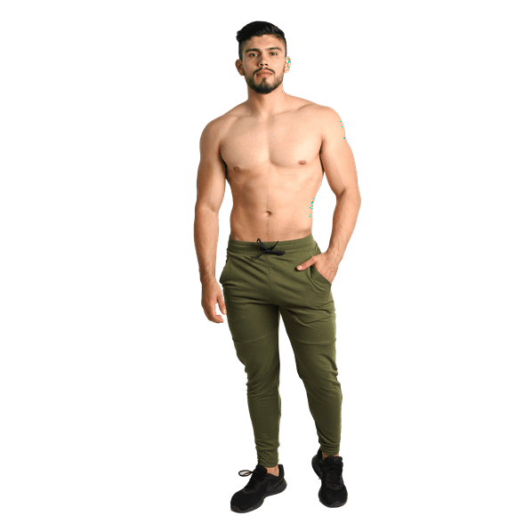 Pants Tipo Jogger Deportivo Liso Corte Slim Fit Fenix Fit Jogger Liso