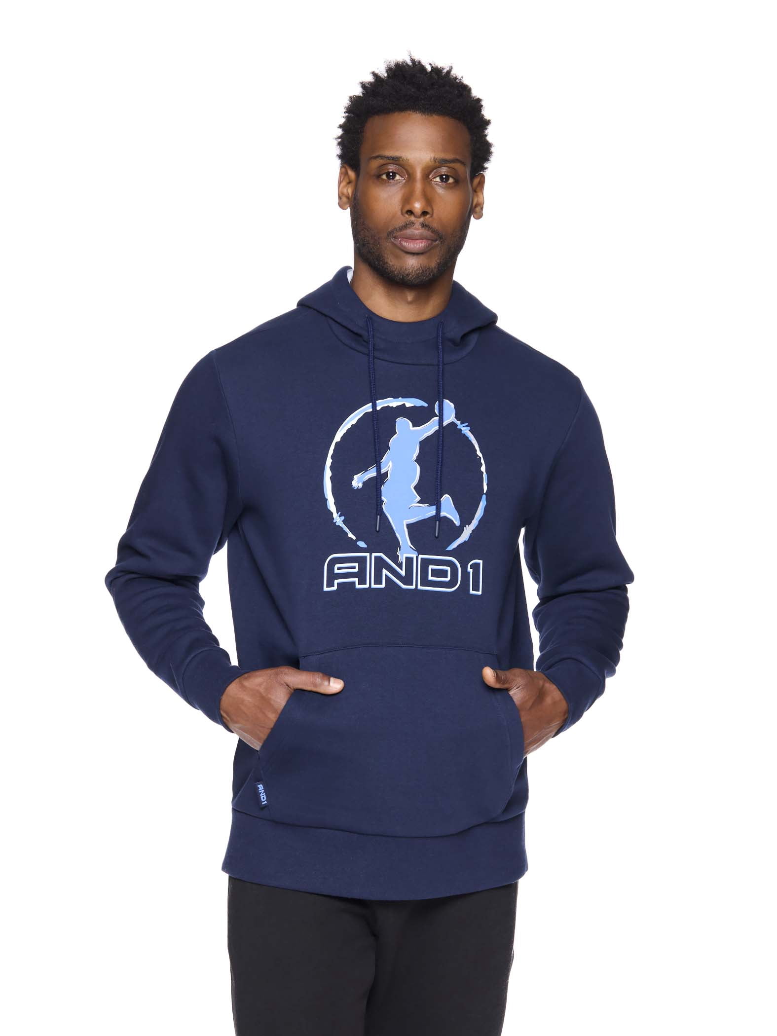 And1 Mens and Big Mens Double Team Hoodie, up to Size 5XL