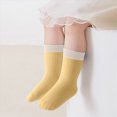 thumbnail image 5 of Baby Toddler Socks Cotton Crew Socks For Boys Girls Color-blocked Socks Infants First Walking Socks 0-12 Months 1T 2T 3T 4T 5T Kids, 5 of 7