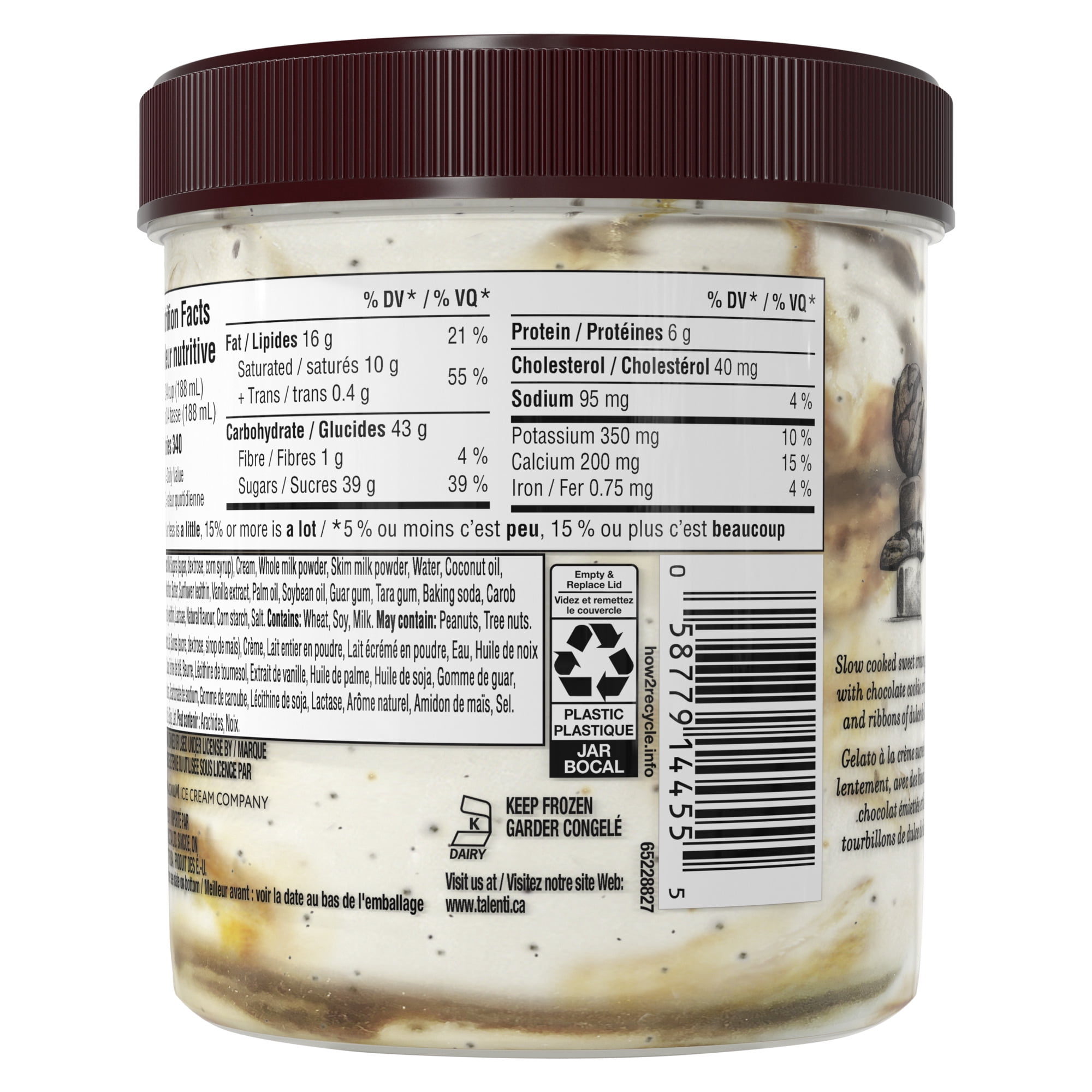 Gelato Talenti Biscuits Croquants et Caramel 473 ml