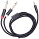 thumbnail image 1 of Adaptador de audio, cable adaptador 3683 Cable de audio dual Maleto de algodón Cable adaptador tejido de algodón Resistente y resistente, 1 of 12