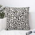 thumbnail image 4 of Yiaed Heart Leopard Print Pillow Covers Super Soft Decorative Square Throw Pillow Covers Case Cushion Covers for Sofa Couch Bedroom Car Decor（No pillow core）-12"x12", 4 of 7