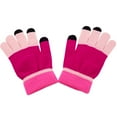 thumbnail image 2 of Fosmon Technology T60002 Unisex Winter Touch Screen Gloves, Pink, 2 of 5