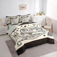 thumbnail image 2 of Manfei Cartoon Rv 7pcs Queen Bedding,Cute Camping Print Bedding Comforter Set Queen,Beige,Light Gray Reversible, 2 of 7