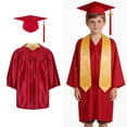 thumbnail image 1 of Toge de Collation des Grades Unisexe Toge et Mortier de Préscolaire pour Tout-Petit Toge et Mortier Rouges Cadeaux de Collation des Grades pour la Maternelle 2-3 Ans, 1 of 9