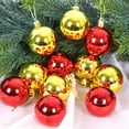 thumbnail image 3 of Fairnull 24Pcs/Set Christmas Style Hanging Decor Exquisite Plastic Glitter All Match Hanging Ball Decor for Home, 3 of 9