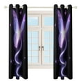 thumbnail image 4 of Dreamy Purple Butterfly Pattern (59)-2 Window Blackout Curtain 3d Printed Blackout Curtain Bedroom Living Room Hotel Window 2 Panel Shade, 4 of 6