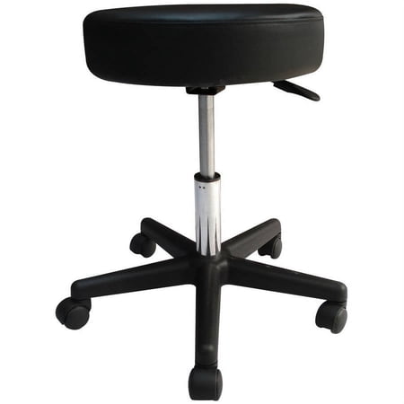 Sivan Health and Fitness Pneumatic Rolling Adjustable Medical/Massage Stool, Black; Pack of 4