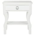 thumbnail image 6 of SAFAVIEH Alaia Modern Glam One Drawer Night Stand, White, 6 of 14