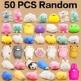 thumbnail image 1 of 50-5 piezas de juguetes blandos Mochi Squishies Kawaii Anima para niños, pelotas antiestrés para apretar, regalos de fiesta, juguetes para aliviar el estrés para cumpleaños, 1 of 5