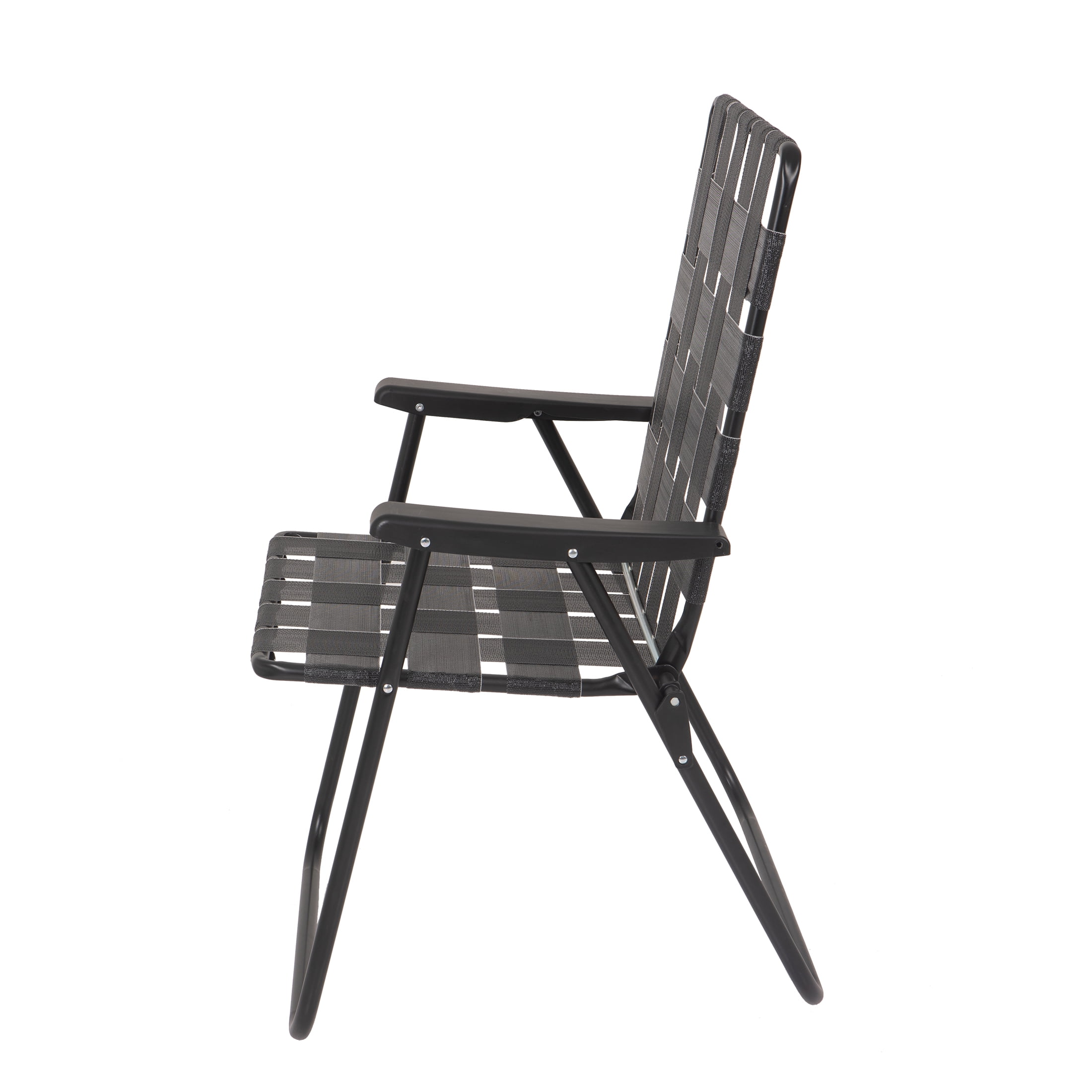 Mainstays High Back Steel Frame Web Strap Chair, Multicolor-2 Pack