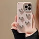 thumbnail image 4 of Luxury Plating Love Heart Case For iPhone 15 14 13 12 11 Pro Max X XS XR 7 8 Plus SE 3 Soft Shockproof Bumper Protective Cover, 4 of 5