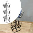 thumbnail image 4 of Zapatero giratorio Macarena organizador de zapatos redondo Metal Negro 3 niveles, 4 of 8