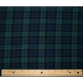 thumbnail image 6 of FabricLA Flannel Fabric by The Yard | 60" inches Wide Flannel Fabric | 100% Cotton Flannel Fabric for Baby Blanket, PJ, Shirt, Cloth Flannel Craft Fabric - Blue & Green Fabric 10 Yard Pre Cut, 6 of 9