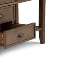thumbnail image 4 of WyndenHall  Mansfield Solid Wood 54 inch Wide Rustic Console Sofa Table in Rustic Natural Aged Brown - 54 W x 16 D x 30 H, 4 of 5
