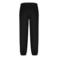 thumbnail image 5 of GuangCheng George Mens Elastic Waist Sweatpants,Casual Joggers,Baggy,Pull On,Lounge Pants for Men,Black,Size M, 5 of 6