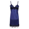 thumbnail image 4 of VSNOW Women Sexy Lingerie Satin Lace Babydoll Sleepwear Chemise, 4 of 6