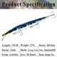 thumbnail image 3 of 15cm Fishing Lures 27g Hard Bait with Treble Hook Lifelike 3D Fishing Eyes Swimbait, 3 of 5