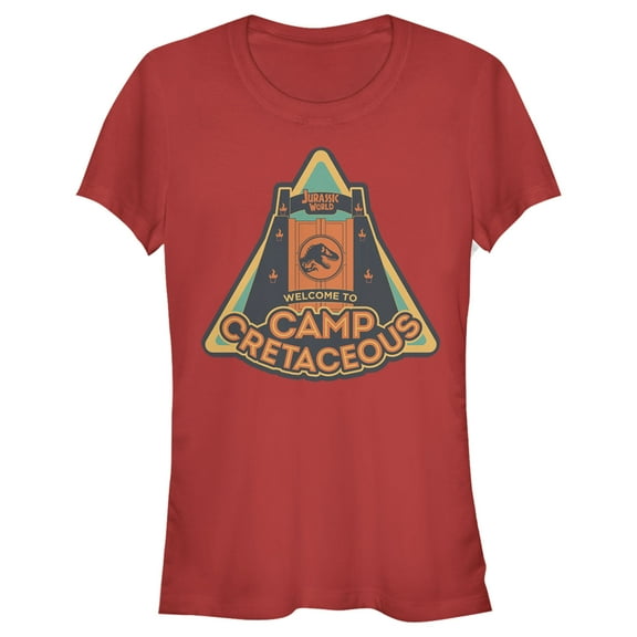Junior's Jurassic World: Camp Cretaceous Welcome Gate  Graphic Tee Red Large