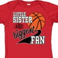 thumbnail image 4 of Inktastic Little Sister and Biggest Fan Basketball Player Girls Baby Bodysuit, 4 of 5