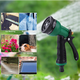 thumbnail image 2 of Hose Nozzle, Garden Hose Nozzle with 8 Spray Patterns, Adjustable Heavy Duty Water Hose for Garden, Washing Car, Watering Plants, Washing Pets, and Home Use, 2 of 9
