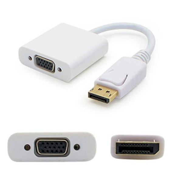 Add-onputer Peripherals, L  8 in. Displayport Male To Vga Female Black Adapter Cable