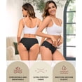 thumbnail image 3 of Braguitas de bikini de seda helada sin costuras de la marca Underwear Riozz, paquete de 6, 3 of 6