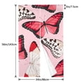 thumbnail image 3 of XMXY Japanese Doorway Curtain Noren, Red White Butterflies Pink Background Door Closet Curtain Panel, Room Dividers Privacy Tapestry, 34 x 56 Inches, 3 of 7