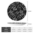 thumbnail image 2 of Daiia Snake Printed Pattern Ceramic Plate Dinner Plates Bone China Decorative Plates with Display Stand Art Ceramic Ornaments for Wall Hanging Decoration-8in, 2 of 6