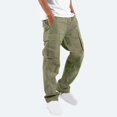 thumbnail image 5 of Up to 65% Off! Fmbrln Mens Plus Size Cargo Pants Summer Fashion Casual Elastic Waist Multipockets Work Pants Lounge Outdoor Hiking Trousers, 5 of 5