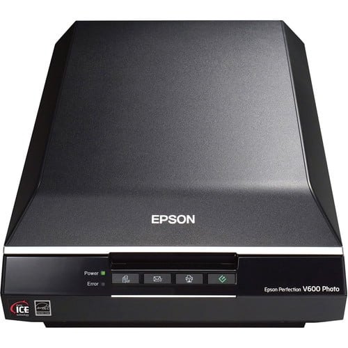 Restored Epson Perfection V600 Flatbed Scanner, 6400 dpi High-Resolution, Photo Scanning B11B198011-NR (Refurbished)