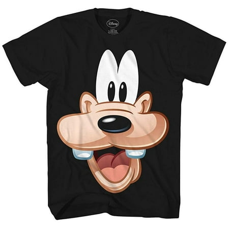 Goofy Face Disney Funny Costume Humor Graphic Men's Adult T-shirt (Best Disney Shirts For Adults)