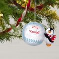 thumbnail image 6 of Hallmark Keepsake Christmas 2019 Year Dated Baseball Star Penguin DIY Personalized Ornament,, 6 of 6