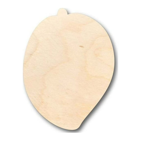 Unfinished Wood Mango Shape - Fruit - Tropical - Craft- up to 46" DIY 12" / 1/4"