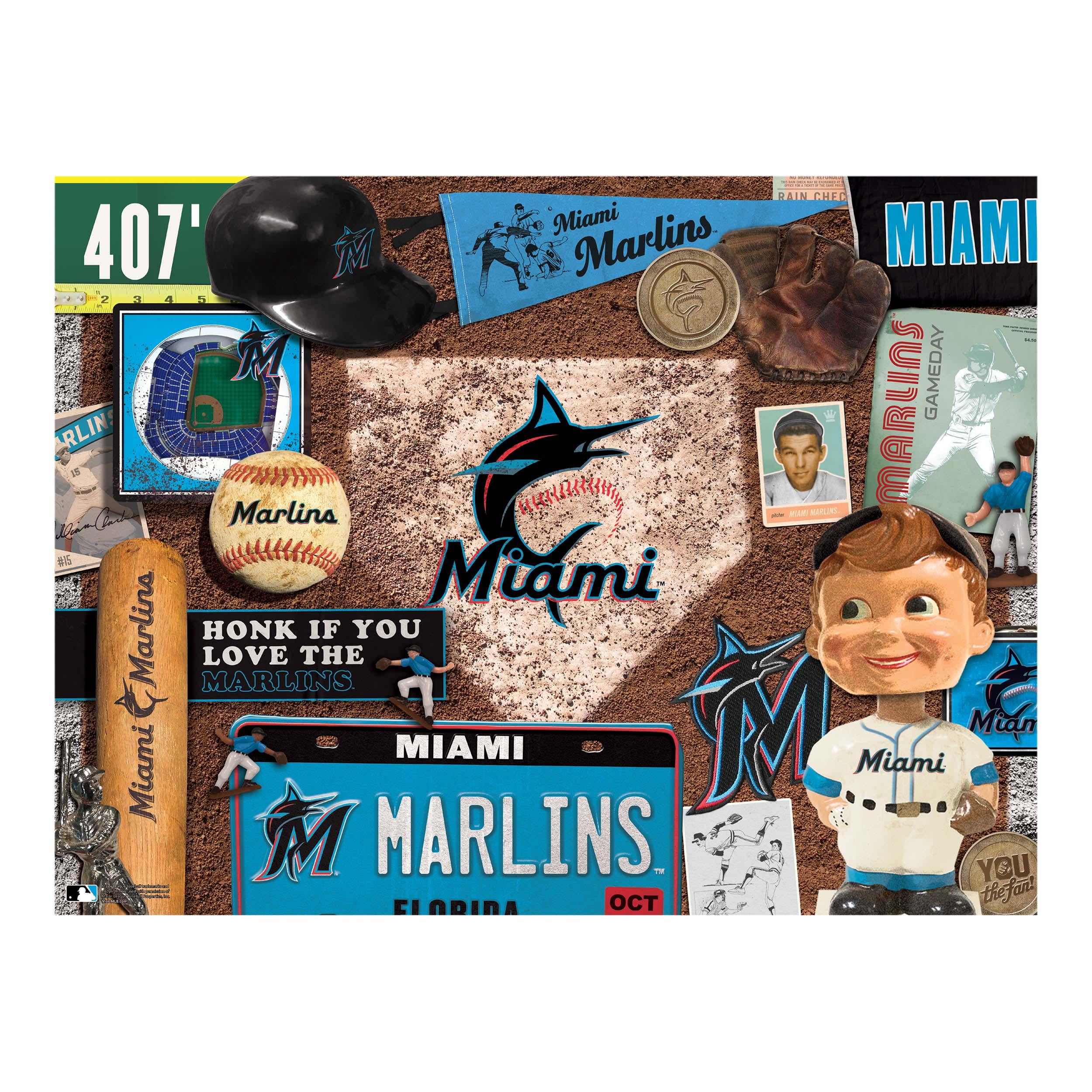 YouTheFan MLB Miami Marlins Retro Series Puzzle – 500 PC